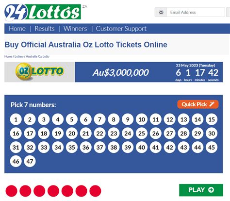 check my oz lotto ticket online